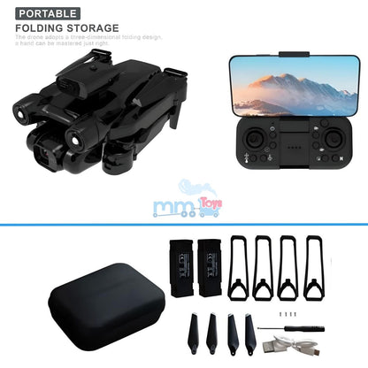 "MM TOYS F22 Foldable Dual-Camera Drone with Gimbal, 20MP Video Recording And Photo, Extended Control Range, High-Speed 72 KMH,Free Extra Battery 14+ Years - Color May Vary