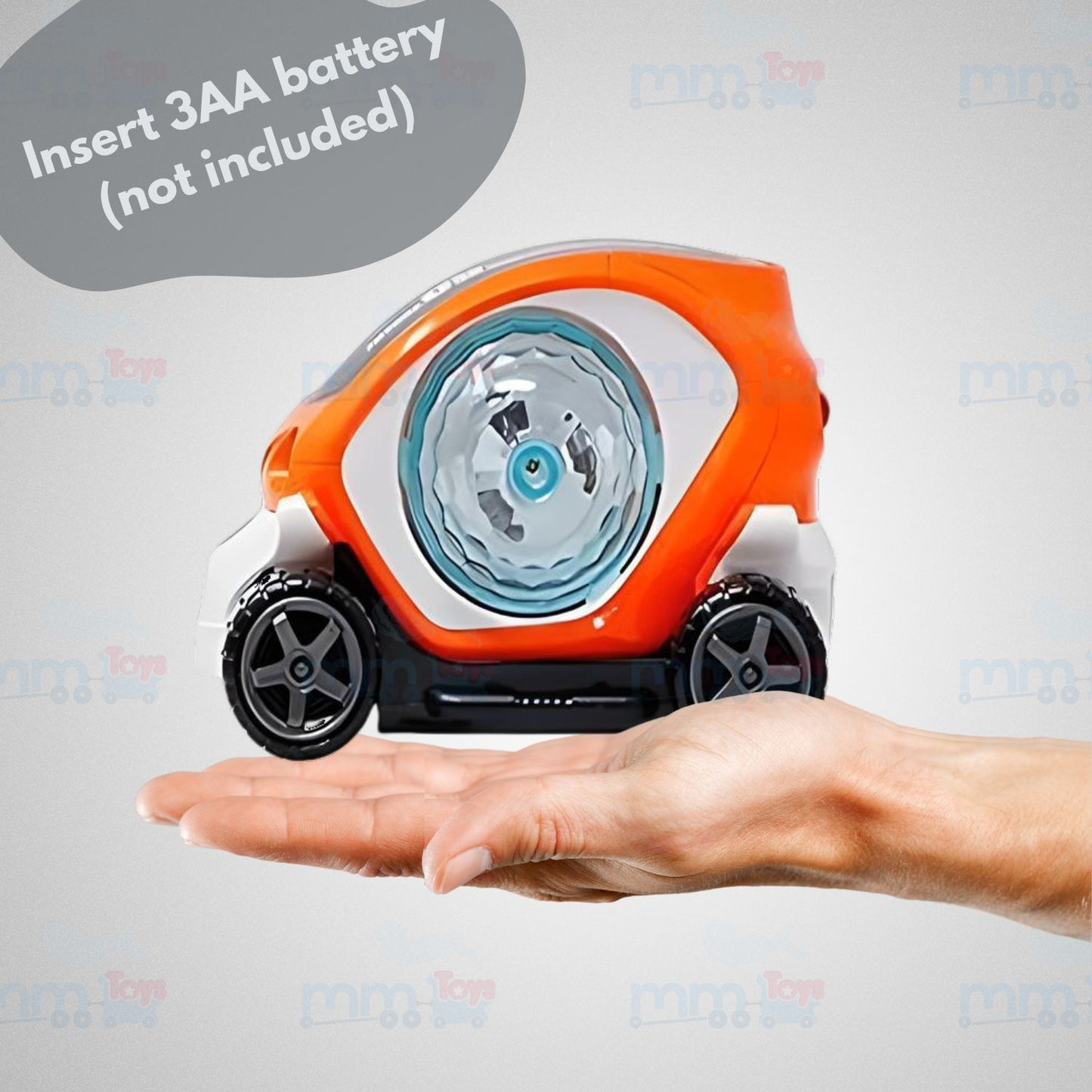 MM TOYS Rotating Stunt Car 360° Toy with 3D Lights & Music | Multi-Color Flashing Light for Kids’ Birthday Gift
