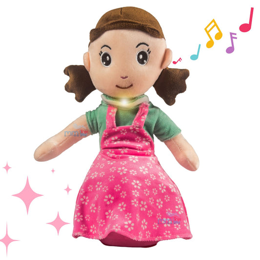 MM TOYS Liya Interactive Dancing Musical Soft Doll - Entertains & Educates with Talk-Back Function For 2 to 10 Year Girls | Dress Color May Vary