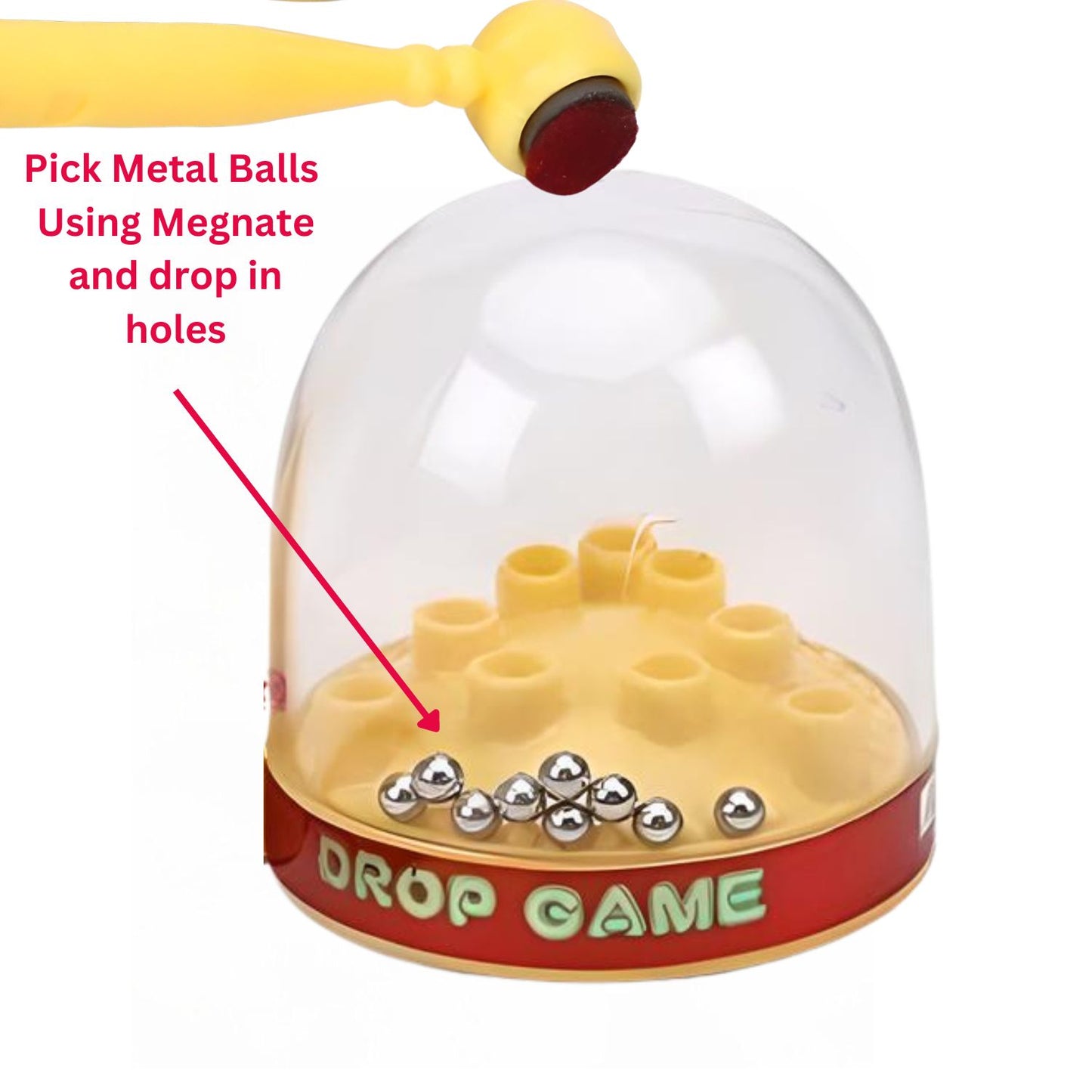 MM TOYS Magnetic Mini Drop Pocket Game: BIS Certified, Durable Plastic, Ideal for Skill Development, Vibrant Colors - Perfect Return Gift For 5+ Years