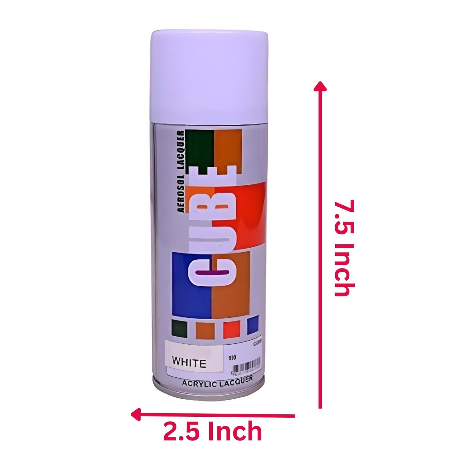 MM TOYS Multipurpose Aerosol Spray Paint White Quick Dry Multi-Surface Application, Wood, Plastic, Metal And For Art Craft 400 ML - White Color