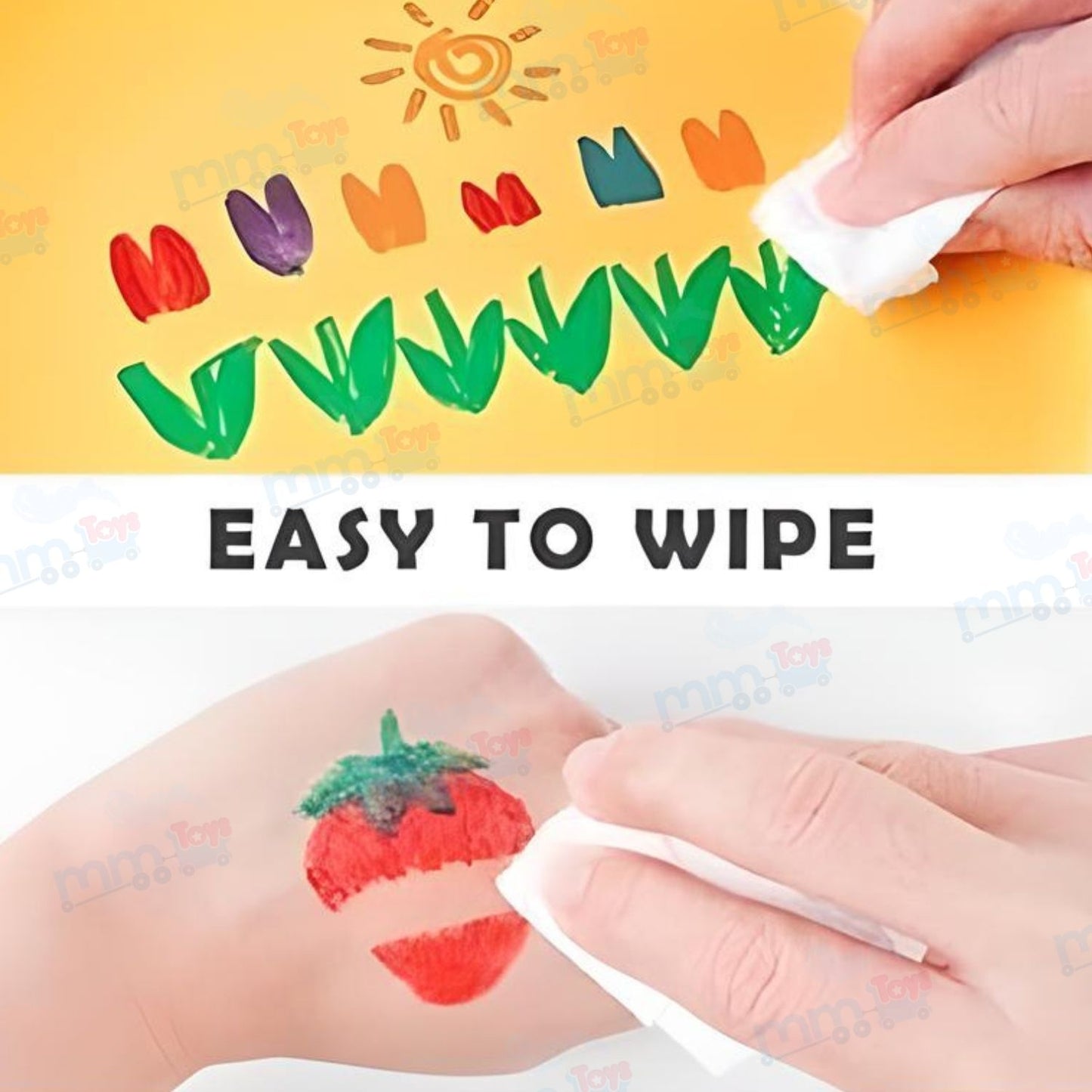 MM TOYS  Magical Water Painting Doodle Bold Point Pens, Best Floating Pen On Water - Pack of 8 Pcs