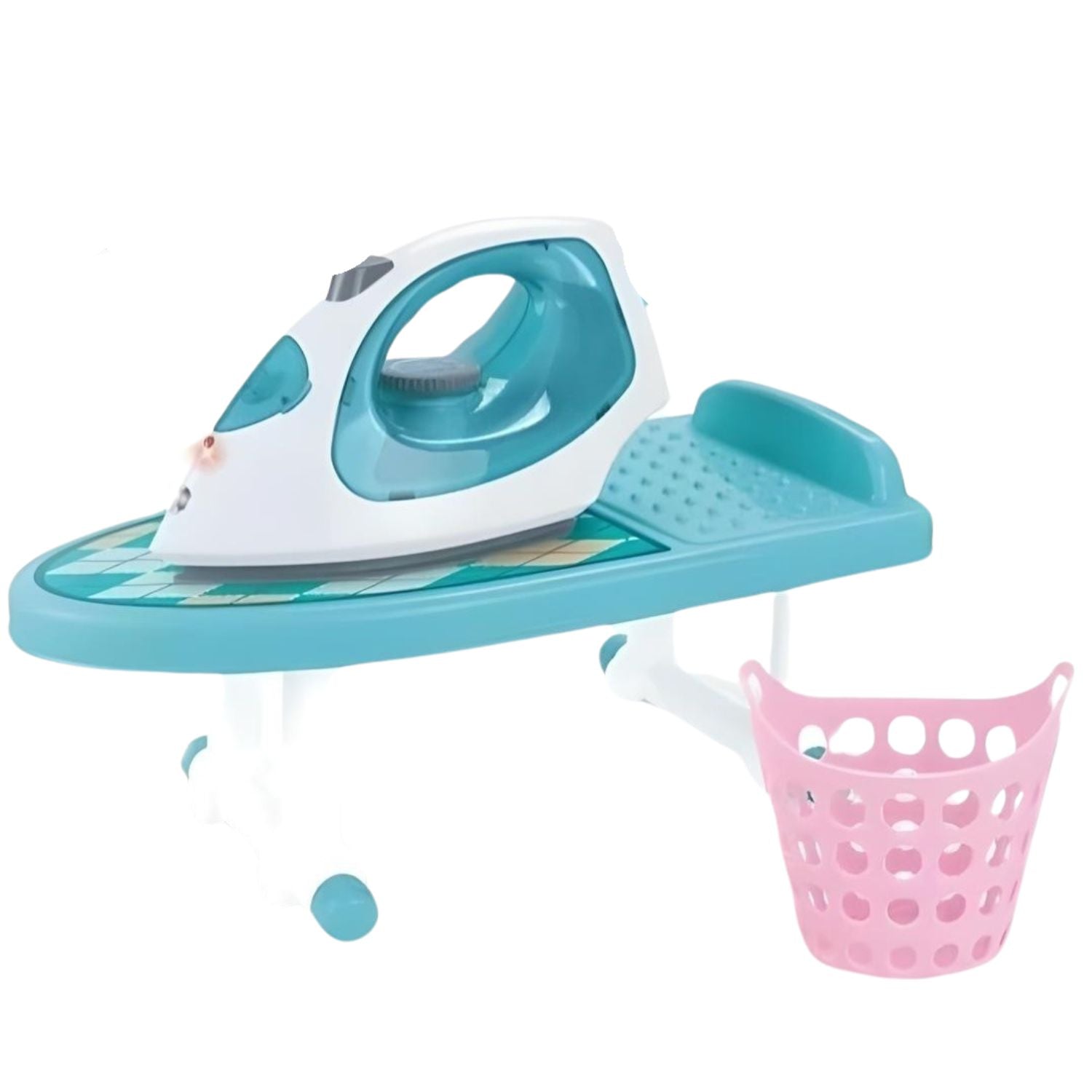 MM TOYS Mini Helper Electonic Iron Pretend Play Set Safe Pretend Play Fun For Kids With Realistic Size Lights And Sound Effect