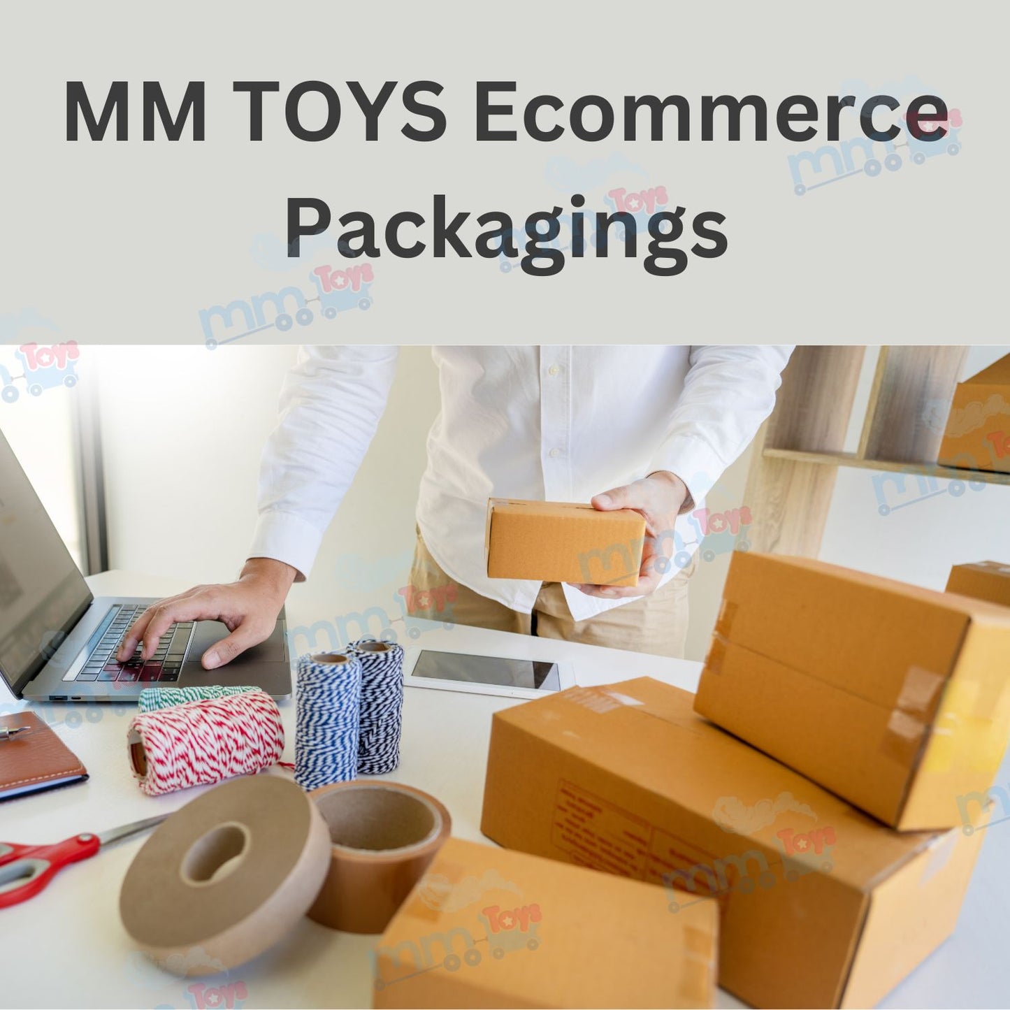 MM Toys Amazon Brand Print Tamper Proof Shipping Courier Bags 12 x 16 Inch With POD And Invoice Pocket | Ecommerce Packaging Courier Bags - Pack Of 50 Pcs