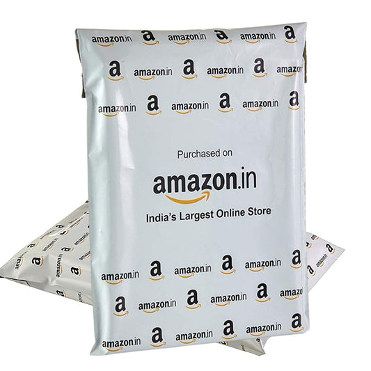 MM Toys Amazon Brand Print Tamper Proof Shipping Courier Bags 12 x 16 Inch With POD And Invoice Pocket | Ecommerce Packaging Courier Bags - Pack Of 50 Pcs