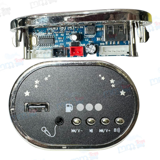 MM TOYS HH-BFQ-A003B Music Player Circuit Board for Kids Electric Ride-On with Bluetooth, USB & Mic Port | Replacement Part And Accessories For Kids Car – Black