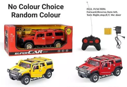 MM TOYS Big Size R/C Hummer Type Jeep Super Car 1:16 Scale with Rechargeable Batteries Included, Door Opening Feature for 3-11 year kids - Color May Vary