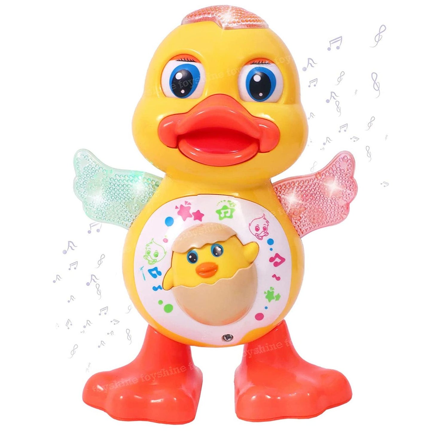 MM TOYS Dancing Duck Toy: Musical Play, Flashing Lights & Real Dancing Action, Ideal Fun for Toddlers - Multicolor