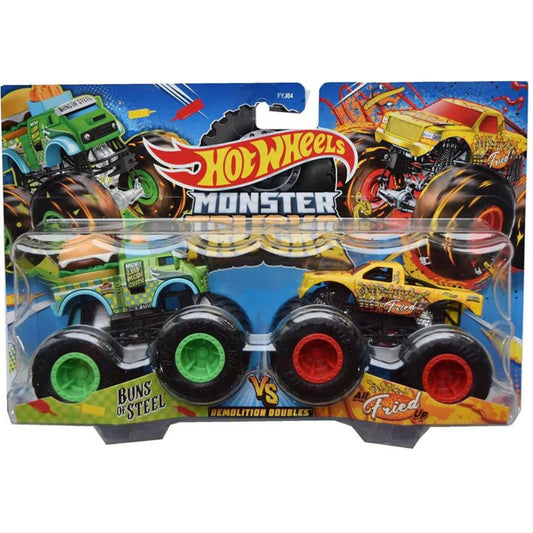 HotWheels Monster Truck - Pack of 2, Free-Wheeling Action for Endless Fun 2023 - Design May Vary