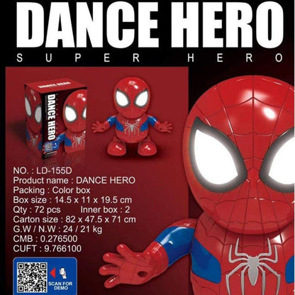 AVENGERS HERO DANCE SPIDERMAN LIGHT & MUSICAL TOY FOR KIDS 2 TO 4 YEARS LD-156A TOY