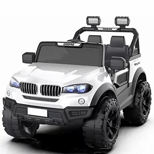 MM TOYS LM 730P Black Battery Ride On Jeep 12V: Interactive Driving Experience, Safety-Assured, Ultimate Kid's Entertainment, Durable Build, Outdoor-Friendly, Black Finish