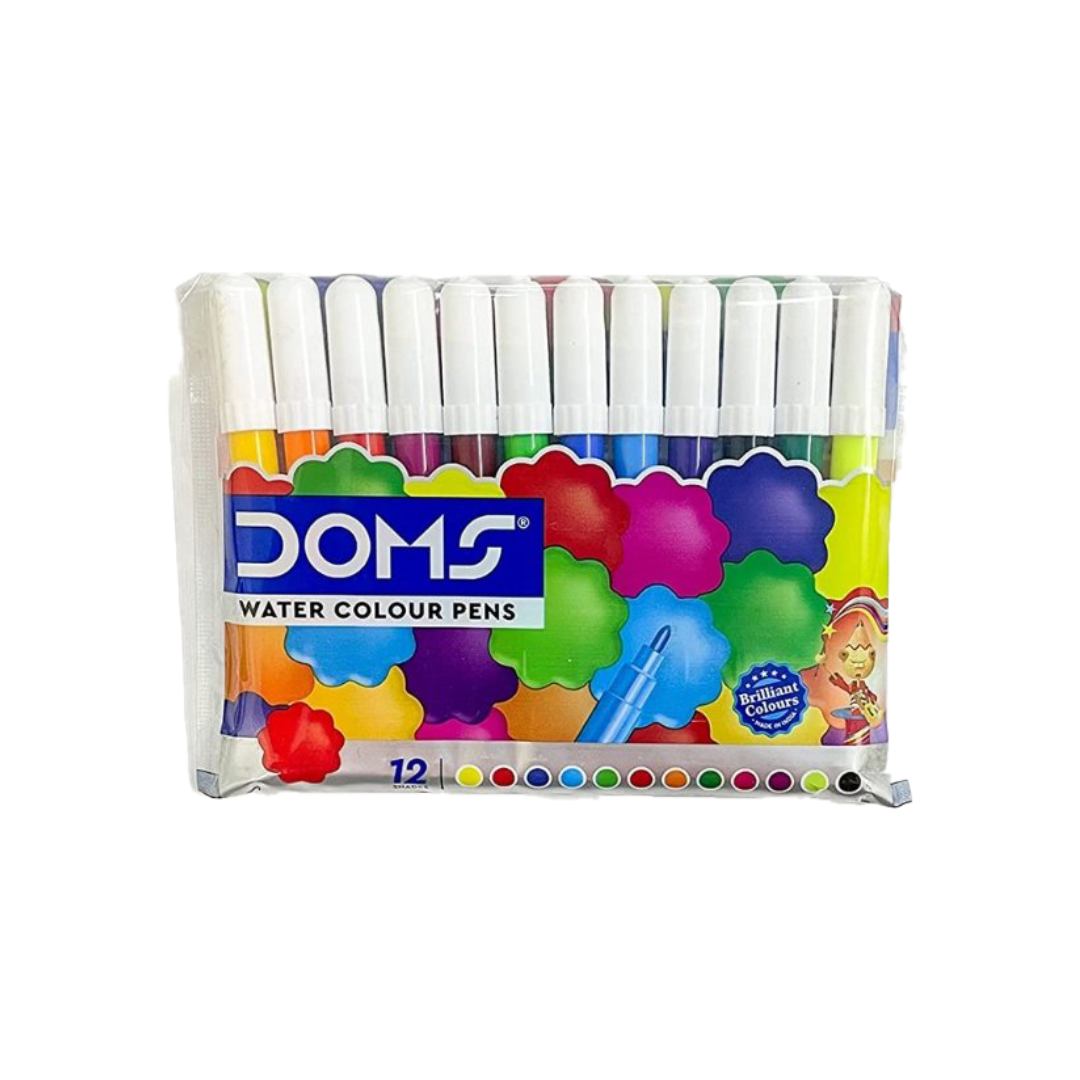 DOMS Aqua Watercolor Soft Tip Nib Sketch Pens (Set of 1, Multicolor) —  Bansal Stationers