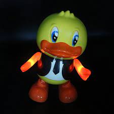 MM TOYS Cute Dancing Gentleman Duck: Interactive, Musical, & Light-Up Toy - Battery Operated Fun for Kids - Multicolor