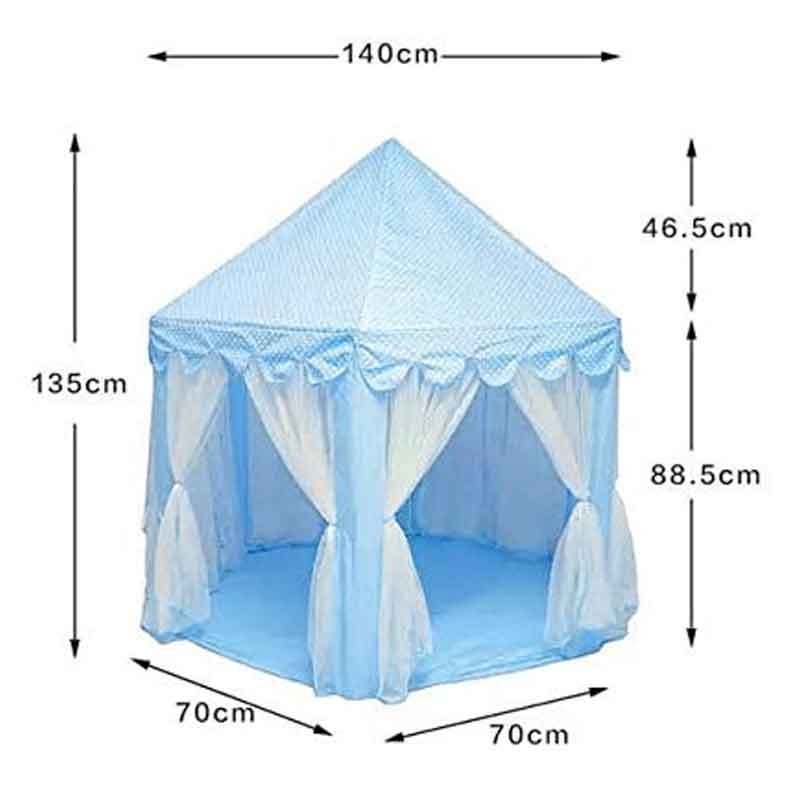 Dream Castle: Big Size Tent House for Boys and Girls - Spacious, Easy Assembly, Fun Design - 130 cm Height, 140 cm Width - Vibrant Colors