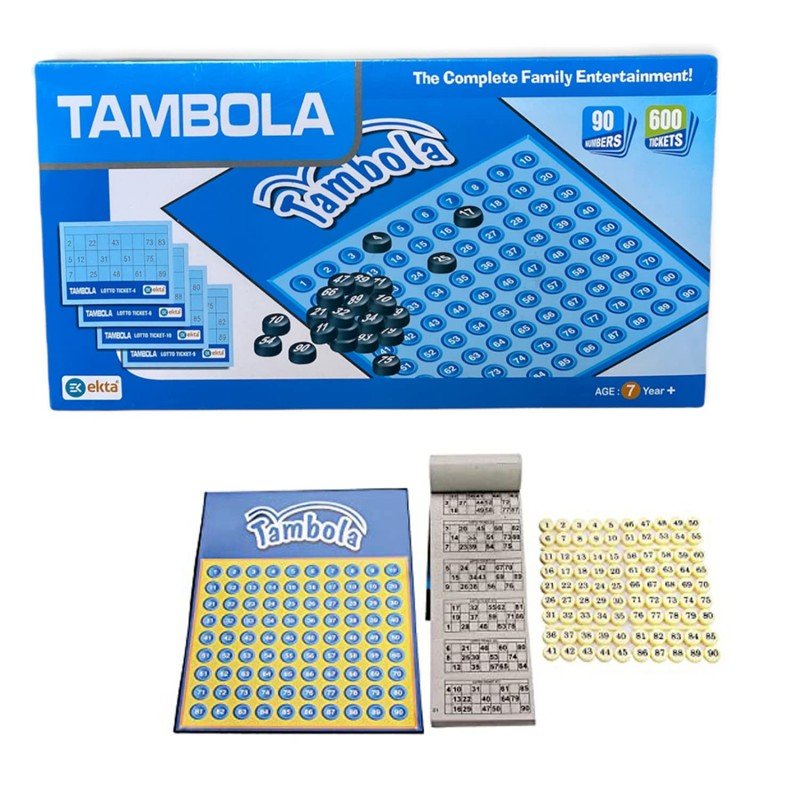 EKTA Tambola Game Set for Adults, Kids | Housie Family Board Game with 600 Tickets