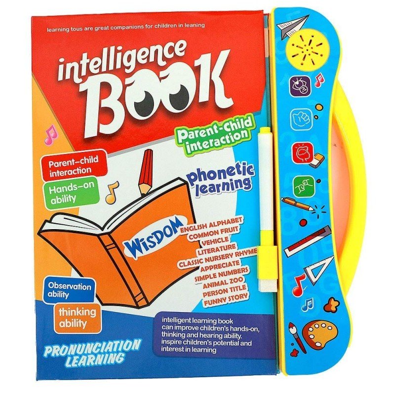 MM TOYS ELECTRONIC KIDS INTELLECTUAL E LEARNING BOOK WITH READING AND SOUND WITH TOUCH FOR 1 YEAR TO 5 YEAR BOY AND GIRLS