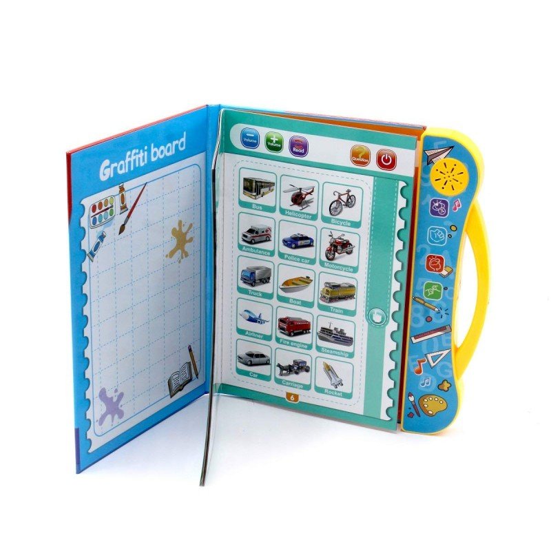MM TOYS ELECTRONIC KIDS INTELLECTUAL E LEARNING BOOK WITH READING AND SOUND WITH TOUCH FOR 1 YEAR TO 5 YEAR BOY AND GIRLS