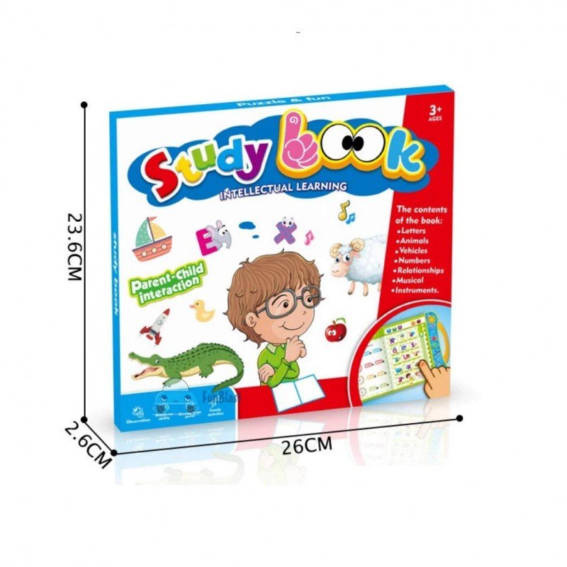 MM TOYS ELECTRONIC KIDS INTELLECTUAL E LEARNING BOOK WITH READING AND SOUND WITH TOUCH FOR 1 YEAR TO 5 YEAR BOY AND GIRLS