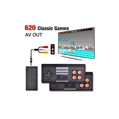 MM Toys Extreme Mini Game Box Video Game Console With Two Wireless Remotes and 620 Built in Games