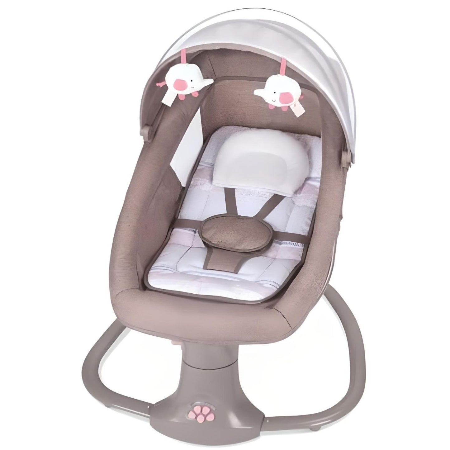 Mastela Deluxe 8106  3-in-1 Brown Multi-functional Bassinet: Play, Nap, Feed Modes with Melodies for 0-36 Months.