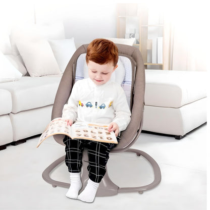 Mastela Deluxe 8106  3-in-1 Brown Multi-functional Bassinet: Play, Nap, Feed Modes with Melodies for 0-36 Months.