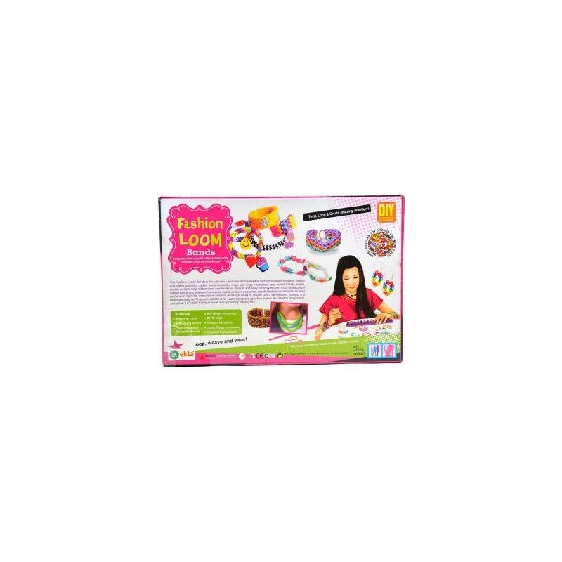 ekta fashion loom bands jewelry maker kit for 5+ year girls Multi