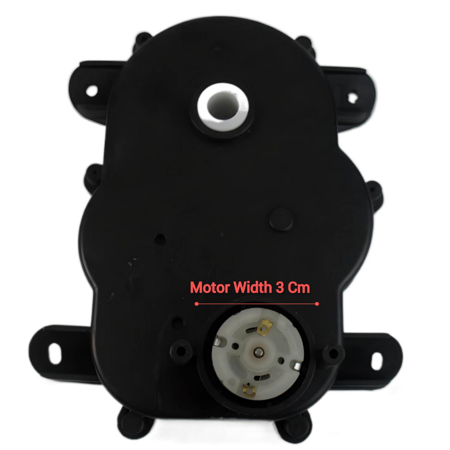 MM TOYS DriveGear 02 | Steering Gear Box Replacement Include Motor 6V 12V For Kids Electric Vehicles - Cars, Jeeps & Bikes | Black