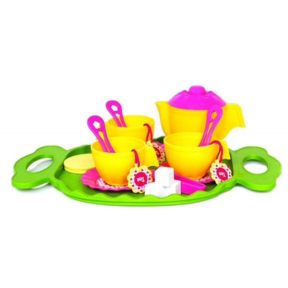 GIGGLES 22 PC Tea Party Set - Multi-color, BPA Free, Perfect for Girls 3+ Years