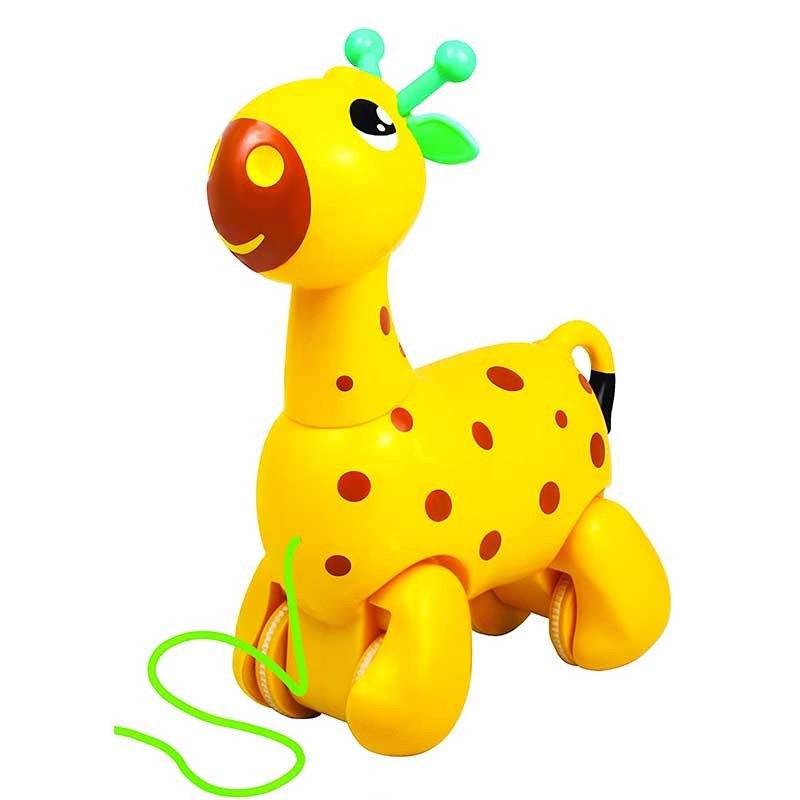  Giggles Nico The Giraffe - Funskool Pull Along Toy, Head Bobs & Tail Wags - Perfect for Walking