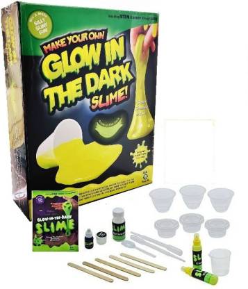 Ekta Make Your Own Glow-In-The-Dark Slime Kit - Fun and Educational DIY Craft Toy for Kids Aged 5+