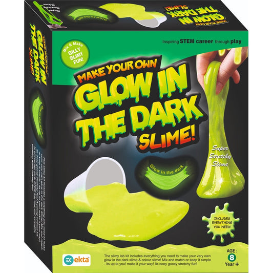 Ekta Make Your Own Glow-In-The-Dark Slime Kit - Fun and Educational DIY Craft Toy for Kids Aged 5+