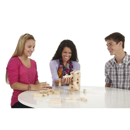 Hasbro Classic Jenga Wooden Blocks - Stacking Tower Game for Kids 6+ Years