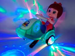 MM TOYS Stunt Dancing Car: Flashing Lights & Sound Effects, 360 Degree Rotation - Battery Operated Fun for Kids