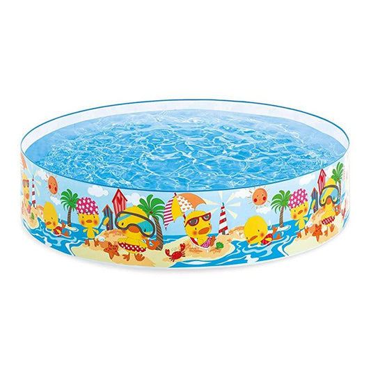 INTEX SNAPSET WATER POOL - 4 FEET 10 INCH HEIGHT , REPAIR PATCH INCLUDED FOR 3 YEAR AND ABOVE KIDS 58477