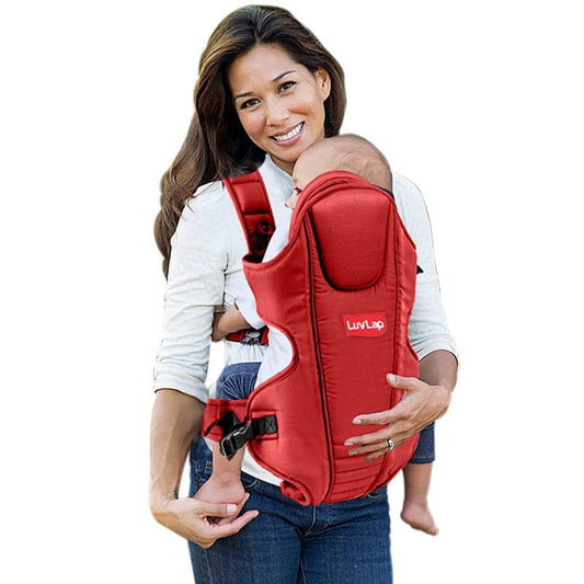 LUVLAP 3 IN 1 GALAXY BABY CARRIER WITH PADDED HEAD SUPPORT, FOR 6 TO 24 MONTHS BABY, MAX WEIGHT UP TO 15 KGS (RED)