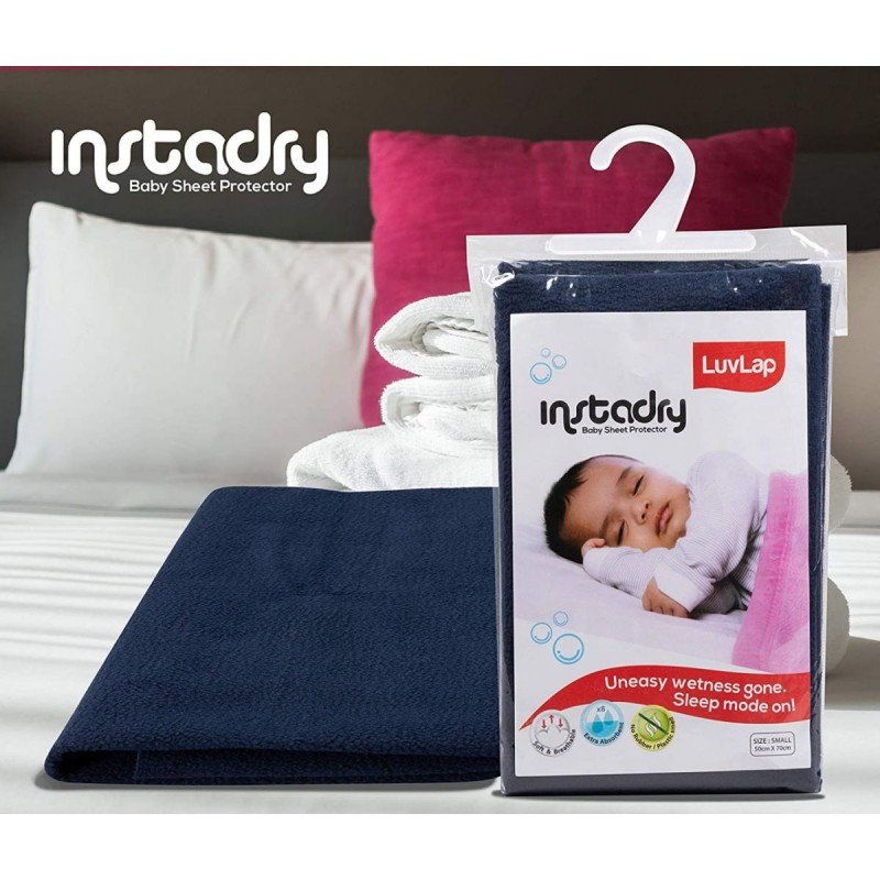 LUVLAP INSTADRY BABY SHEET PROTECTOR MAT LARGE SIZE 100 CM X 140 CM