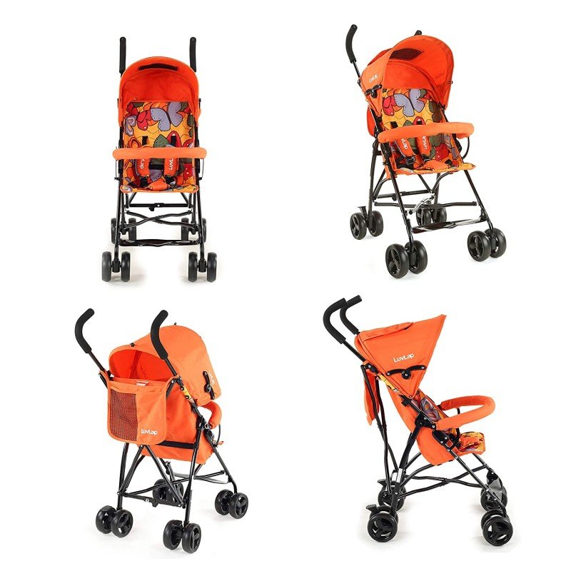 Luvlap Tutti Frutti Stroller/Buggy, Compact & Travel Friendly, for