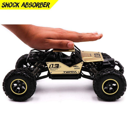 MM TOYS OFF ROAD ROCK CRAWLER MONSTER TRUCK CAR ALLOY AND PLASTIC MATERIAL REMOTE CONTROL 2.4 GHZ RECHARGABLE BATTRIES INCLUDED
