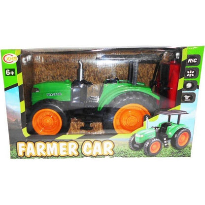 MM TOYS Remote Control Farmer Car Tractor Toy For Kids 2.4 Ghz With Rechargeable Batteries Included 890-1