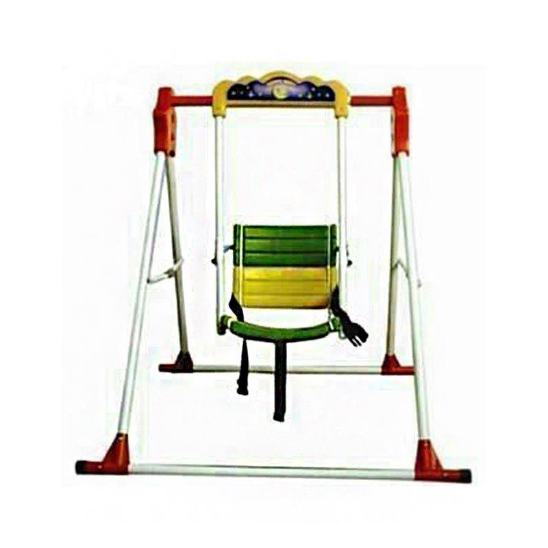 Steelcraft Foldable Swing with Heavy Alloy Stand - Indoor, Garden & Preschool Swing for Boys & Girls Aged 2-6 Years