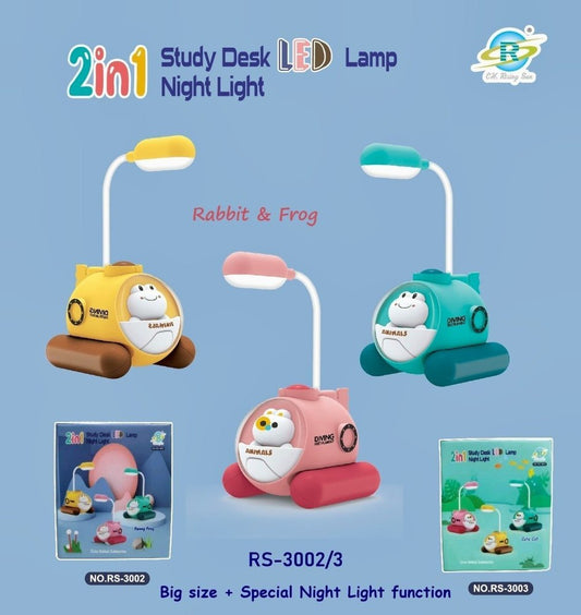 Study Desk Cum Night 2 In 1 Lamp Anti Reflactive And Rechagable