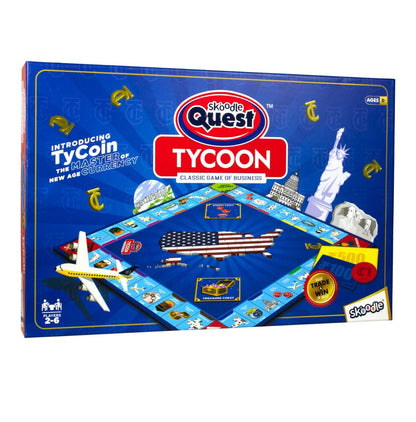 Skoodle Quest Tycoon: The Classic Game of Business with New Age Ty-Coin Currency - Exciting, Fast-Paced, Fun Family Game